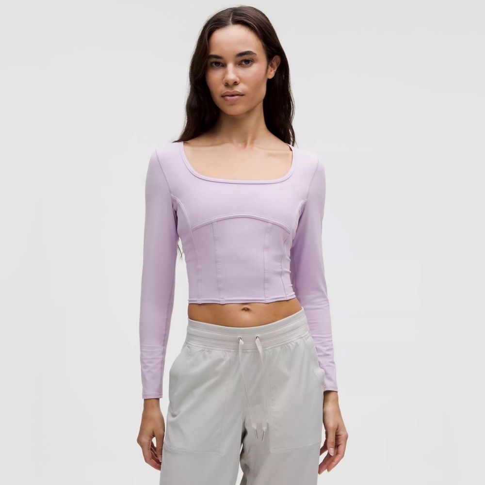 NWT Lululemon Waist-Seamed Nulu Long-Sleeve Shirt - Lilac Ether - 6 - Picture 1 of 12
